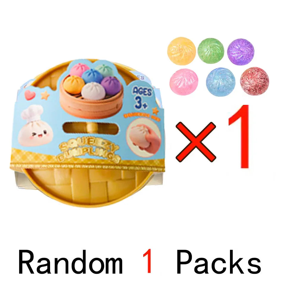 Glitter Dumpling Squishy Toy