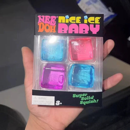 Mini Ice Cube Squishy Toy Set