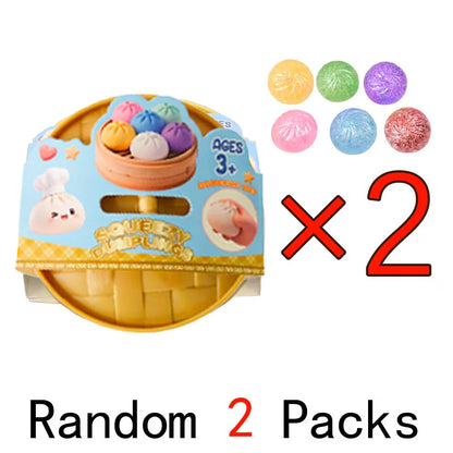 Glitter Dumpling Squishy Toy