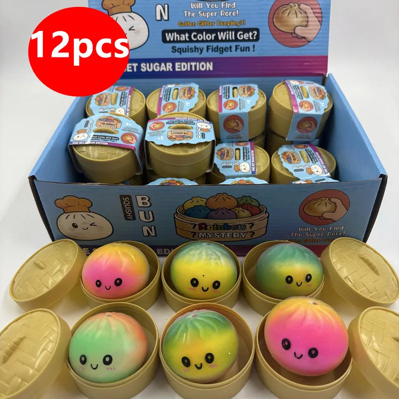 Glitter Dumpling Squishy Set