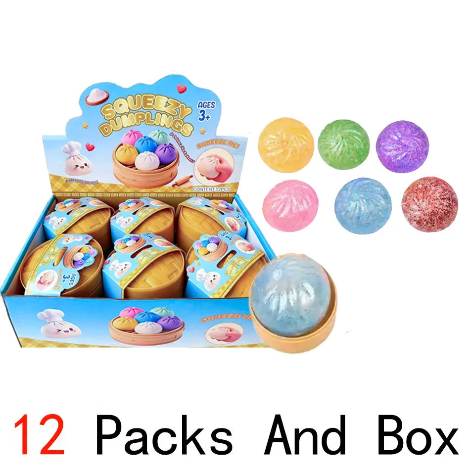 Glitter Dumpling Squishy Toy