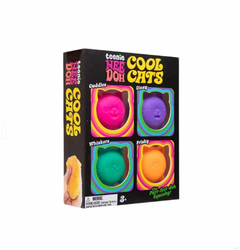 Mini Cat Squishy Toy Set