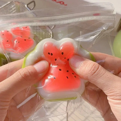 Watermelon Cat Paw Squishy Toy