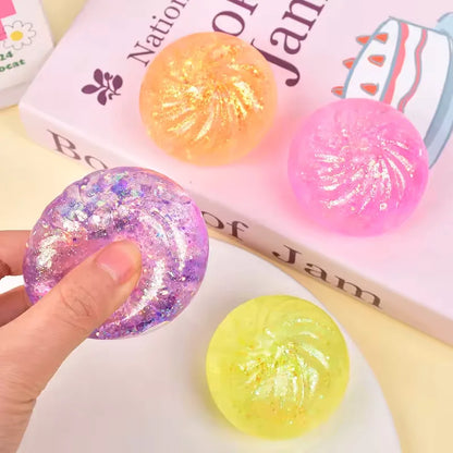 Glitter Dumpling Squishy Toy