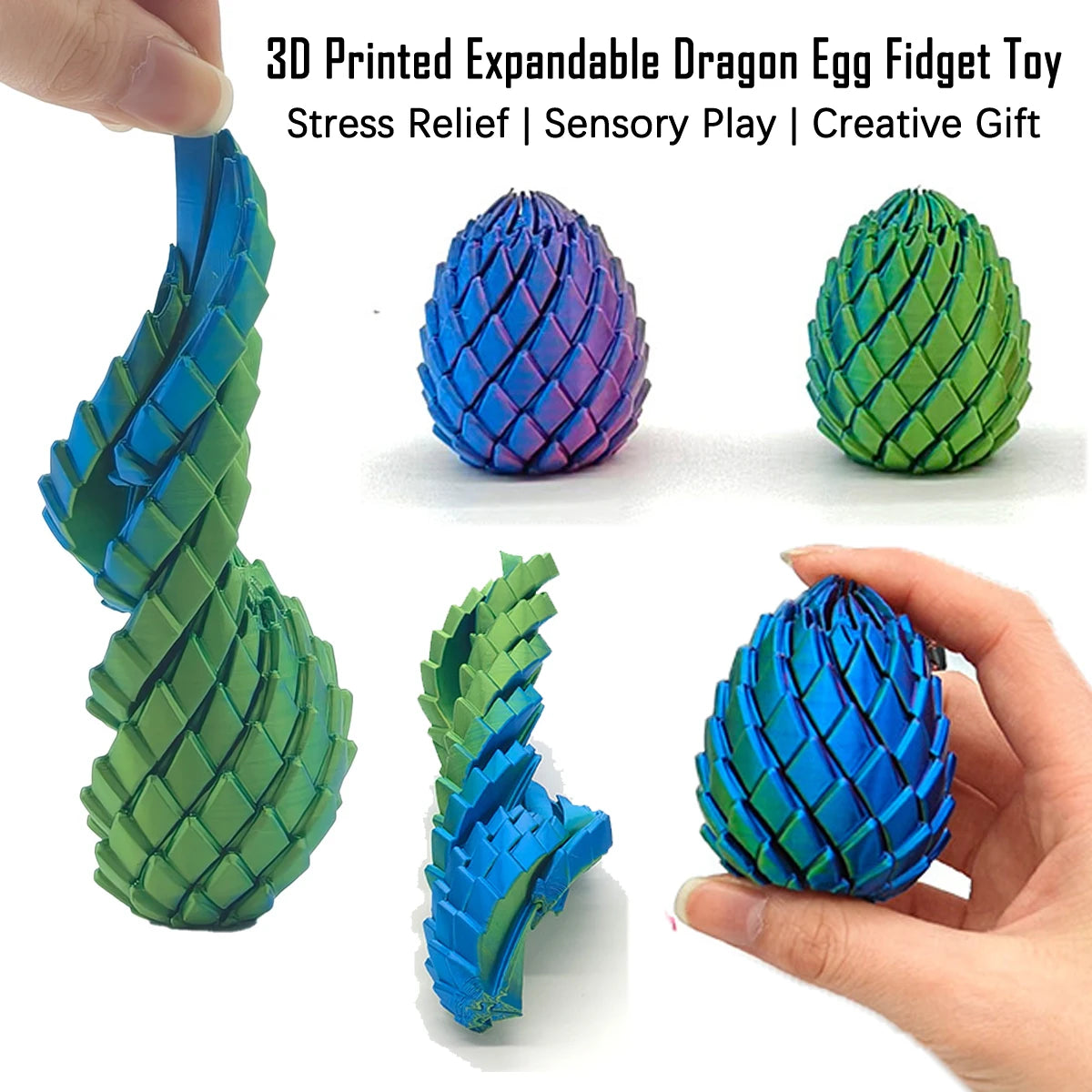 3D Printed Dragon Egg Fidget Toy