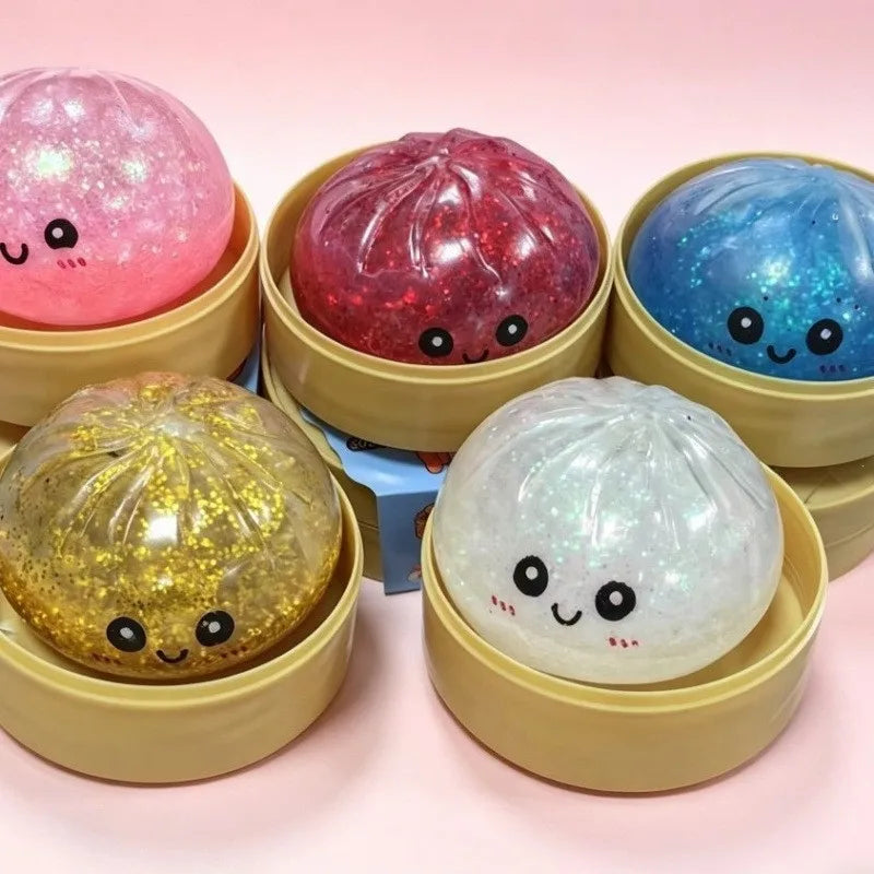 Glitter Dumpling Squishy Set