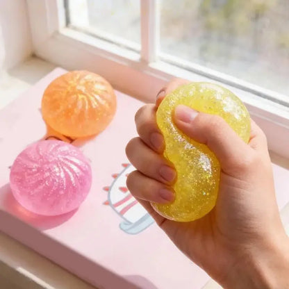 Glitter Dumpling Squishy Toy